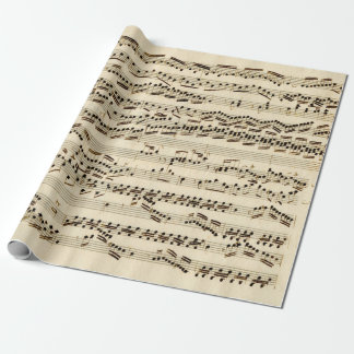 Vintage Antique Classic Music Manuscript Presentpapper