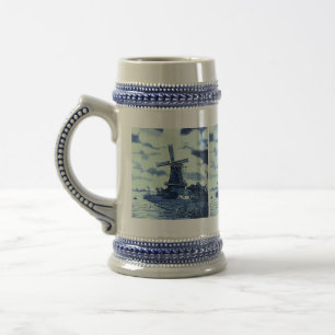 Vintage - Antique Delft Blue Tile - Kvarn Sejdel
