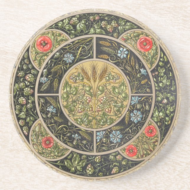 Vintage Antique Design-1 Sandstone Underlägg (Framsidan)