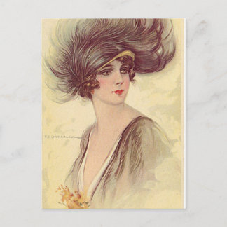 Vintage Antique Flappers, Porträtt of Women Vykort