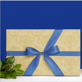 Vintage Antique Guld Damask Pattern Presentpapper