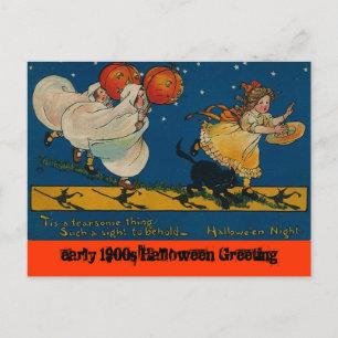 Vintage Antique Halloween-vykort Vykort