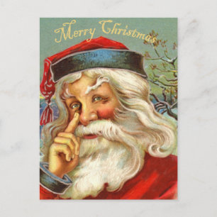 Vintage Antique juljulkort Helg Vykort