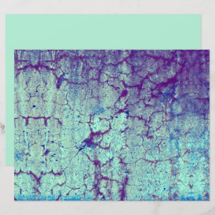 Vintage Antique Lila Teal Grunge Struktur