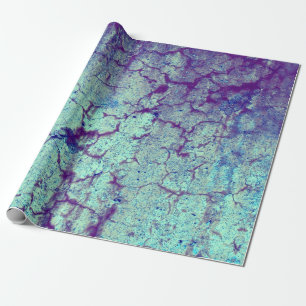 Vintage Antique Lila Teal Grunge Struktur Presentpapper