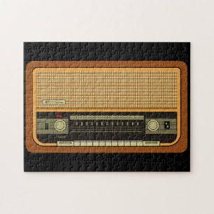 VINTAGE ANTIQUE RADIO JIGSAW PUZLES PUZZZLE PUSSEL