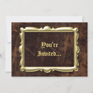 Vintage Antique Ram Stil-inbjudningar Inbjudningar