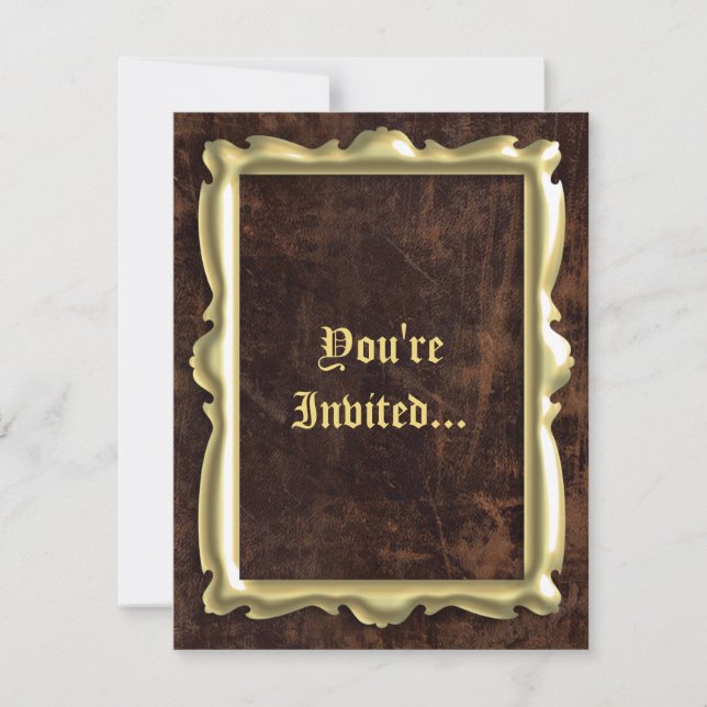 Vintage Antique Ram Stil-inbjudningar Inbjudningar (Framsida)