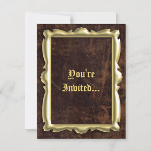 Vintage Antique Ram Stil-inbjudningar Inbjudningar