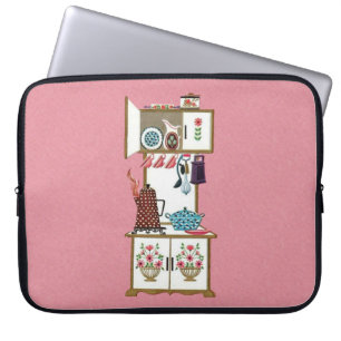 Vintage Antique Retro Kökaffe Pot Laptop Sleeve