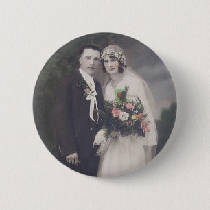 Vintage Antique Romantic Bride and Groom Photos Knapp