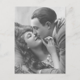 Vintage Antique Romantic Par Cards, gåvor Vykort