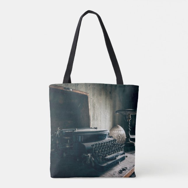 Vintage Antique-skrivmaskin Tygkasse (Baksida)
