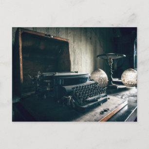 Vintage Antique-skrivmaskin Vykort
