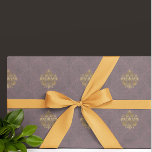 Vintage Antique Smoky Mauve Medallion Presentpapper<br><div class="desc">Skicka ett sött meddelande med den vackra vintagen stil. Antique smoky mauve-dammmönster med guld färgad-medallioner. Dina gåvor får en vintage och romantisk utseende. Perfekt för Mors dag,  Valentines day,  antikviteter,  babyduschar.</div>
