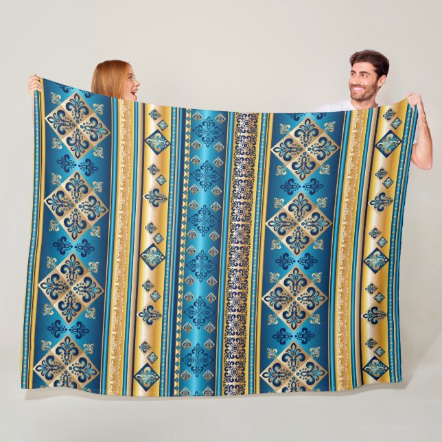 Vintage Antique stil - sömlös mönster 3 Fleecefilt (På plats)