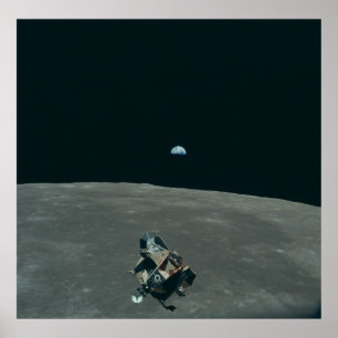 Vintage Apollo 11 Måne Uppdrag Eagles Ascent Poster