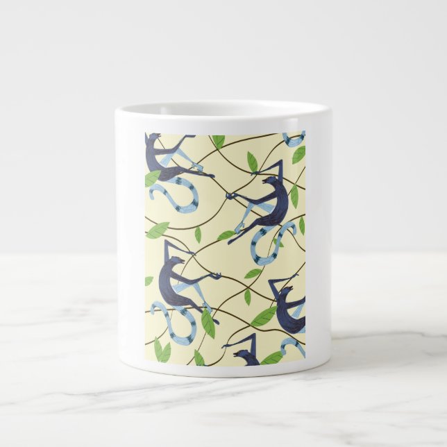 Vintage apor jumbo mugg (Framsidan)