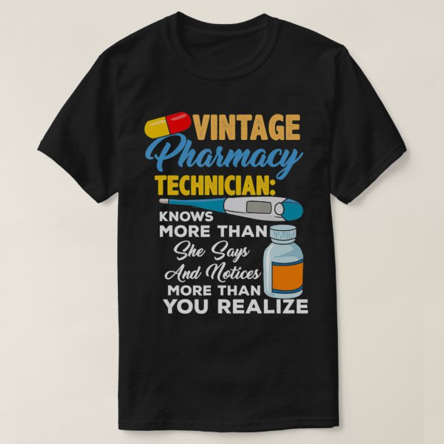 Vintage apotekspersonal t shirt (Design framsida)