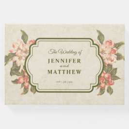 Vintage Apple Blommar Bröllop Gästböcker