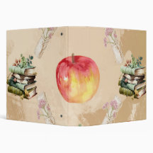 Vintage Apple & Bok Mönster - Mysigt flygsynlighet