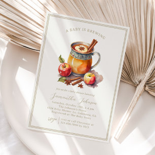 Vintage Apple Cider - Höstbabystövel för höst Inbjudningar