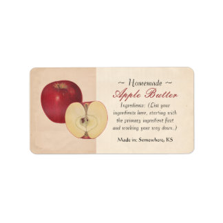 Vintage Apple-etiketter Adressetikett
