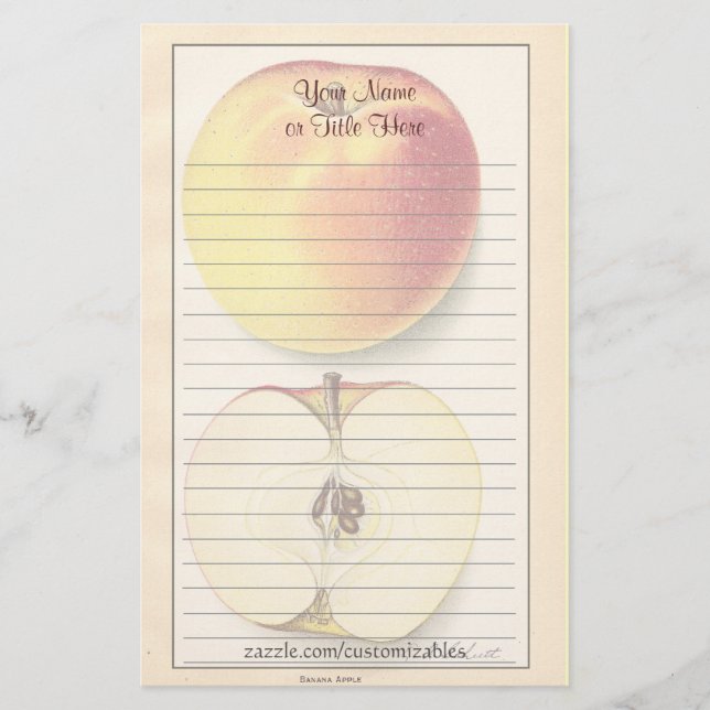 Vintage Apple-mall Brevpapper (Framsida)
