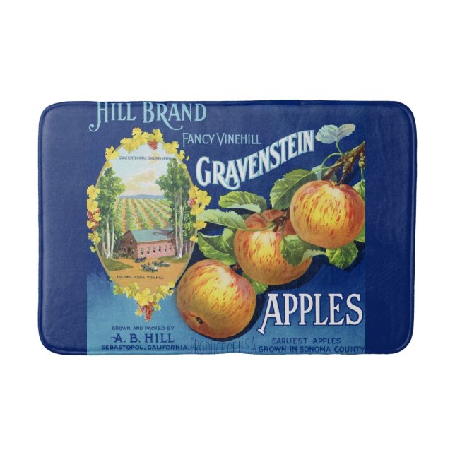 Vintage Apple-reklam Badrumsmatta (Framsidan)