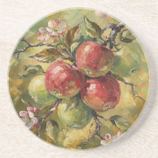 Vintage Äpple Stilleben  Underlägg (Framsidan)