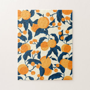 Vintage Apricot Mönster Pussel