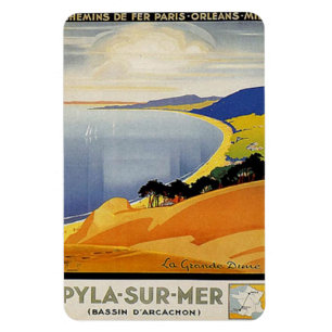 Vintage Aquitaine, Pyla-sur-mer, frankriken - Magnet