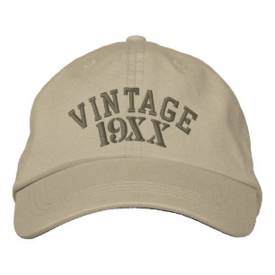 Vintage år - anpassade broderad keps