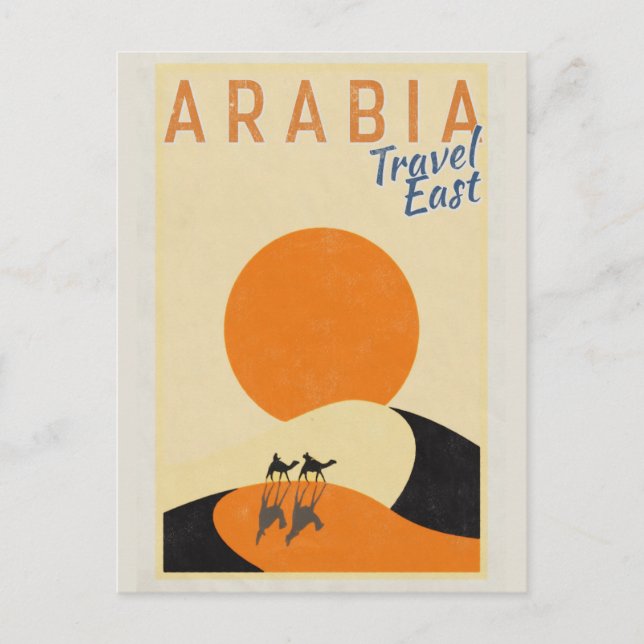 Vintage Arabia Travel Öster Vykort (Framsida)