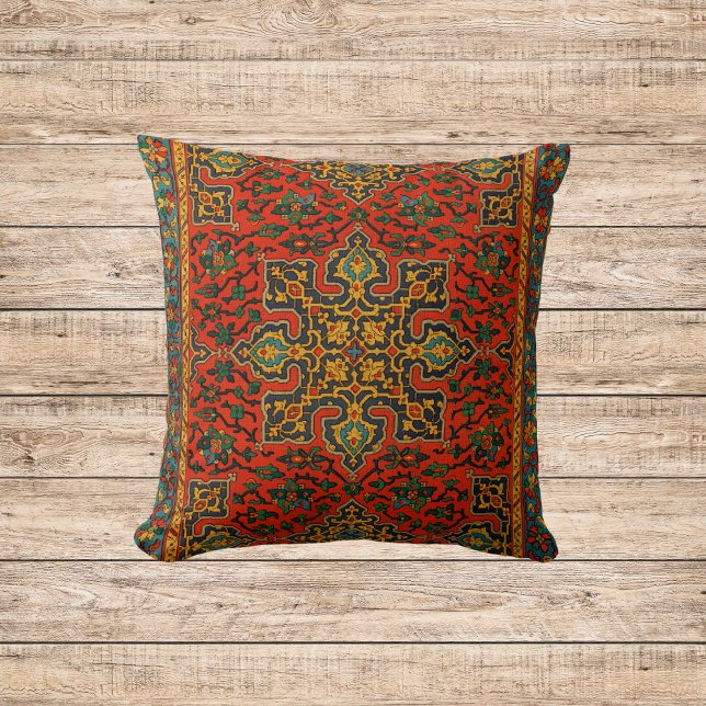 Vintage Arabian Carpet Print Kudde (Skapare uppladdad)