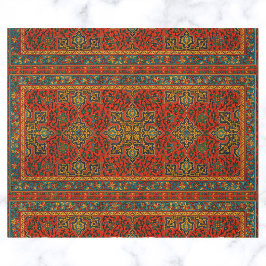 Vintage Arabian Carpet Print Presentpapper