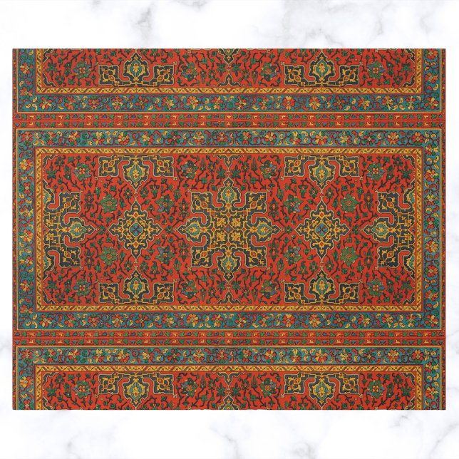 Vintage Arabian Carpet Print Presentpapper (Skapare uppladdad)