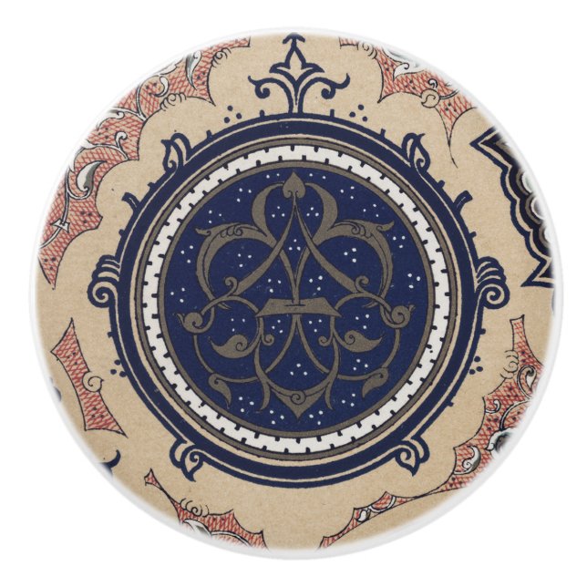 Vintage Arabian Mönster Knopp (Framsidan)