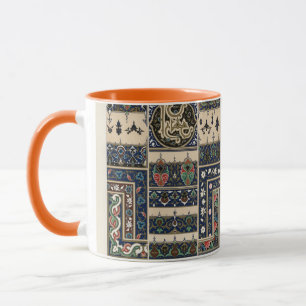 Vintage arabisk blomster- invecklad mönster mugg
