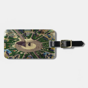 Vintage Arc de Triomphe Paris Bagagebricka