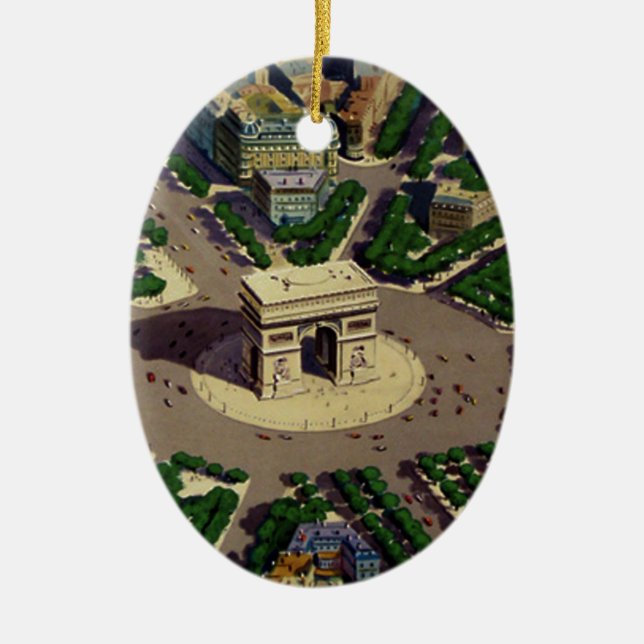 Vintage Arc de Triomphe Paris Ornament (Framsidan)