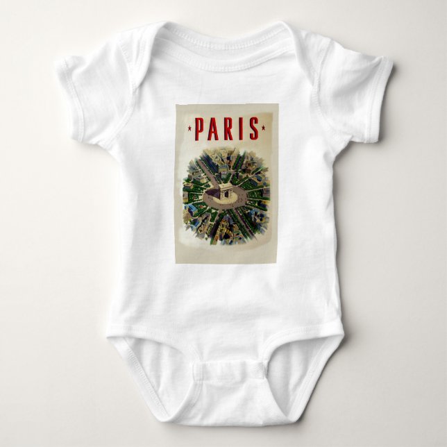 Vintage Arc de Triomphe Paris Tee (Framsida)