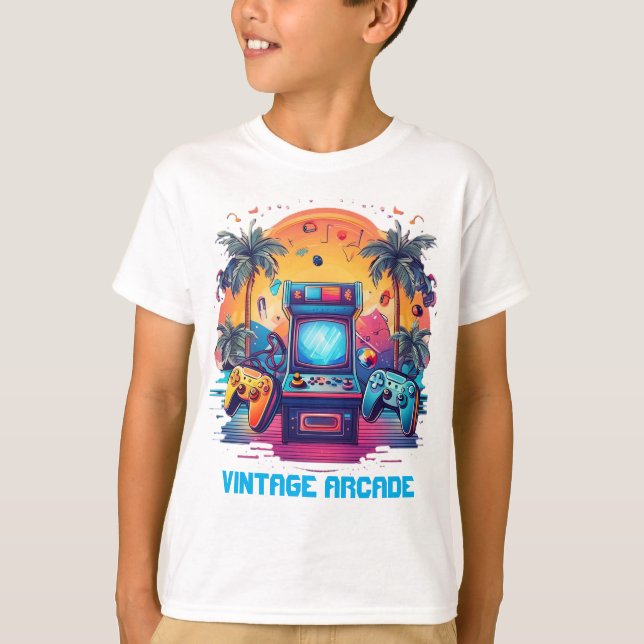 Vintage Arcade T Shirt (Framsida)