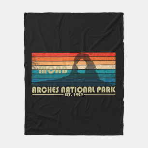 Vintage Arches National Park Moab Utah Fleecefilt