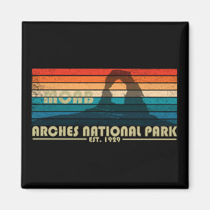 Vintage Arches National Park Moab Utah Magnet