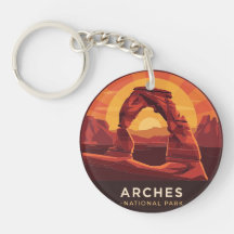 Vintage Arches National Park Sunset
