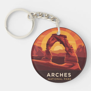 Vintage Arches National Park Sunset