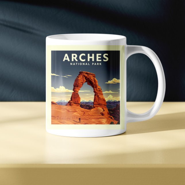 Vintage Arches nationalpark Kaffemugg (Skapare uppladdad)