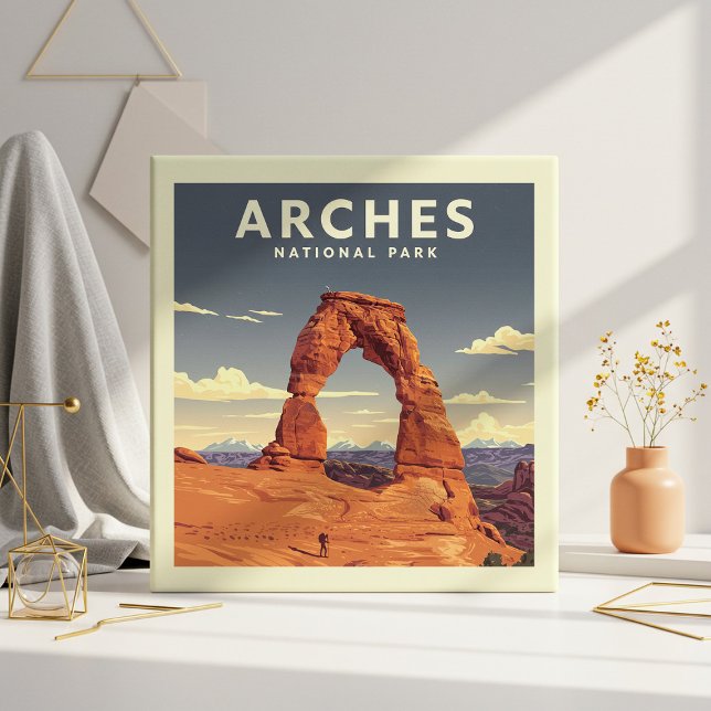 Vintage Arches nationalpark Kakelplatta (Skapare uppladdad)
