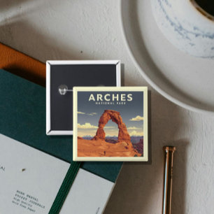 Vintage Arches nationalpark Magnet